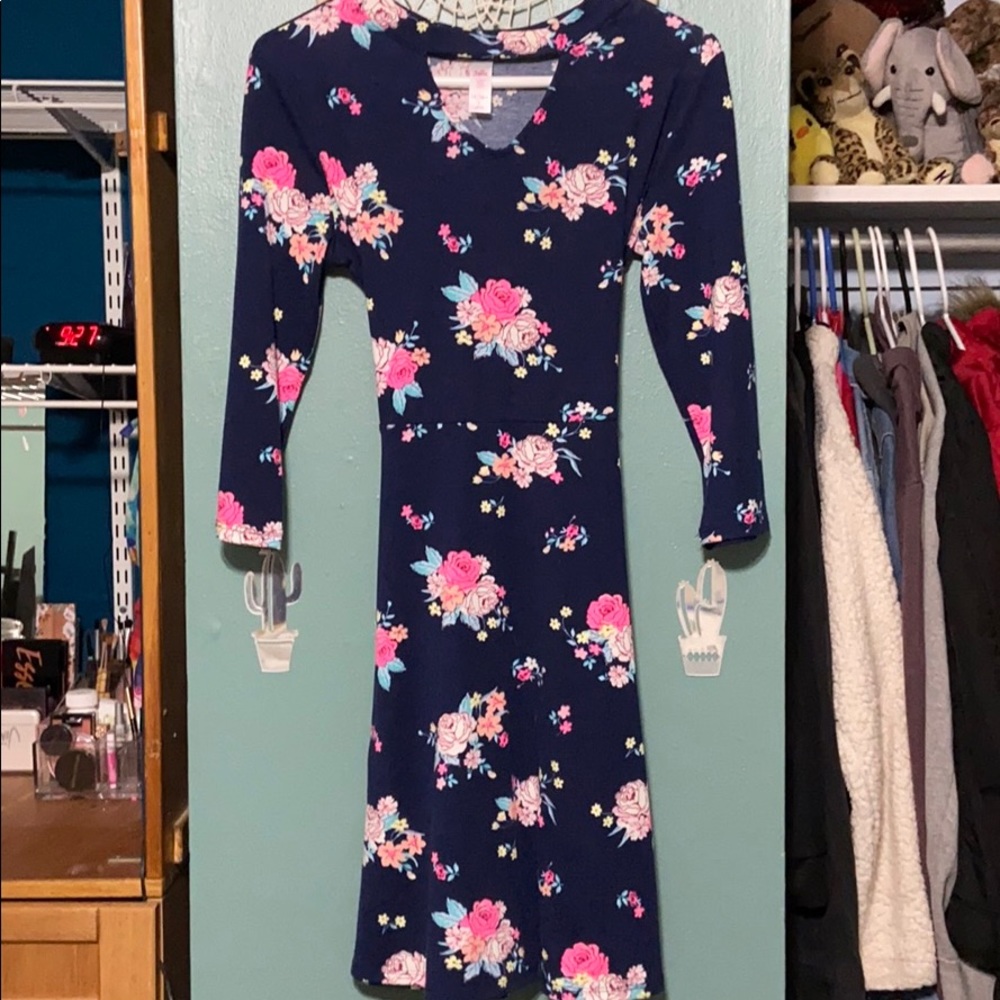 Justice long sleeve dress never worn